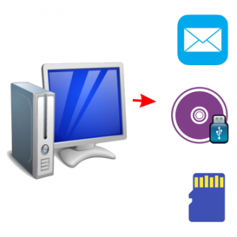 Запись / отправка / передача файлов, сканированных документов