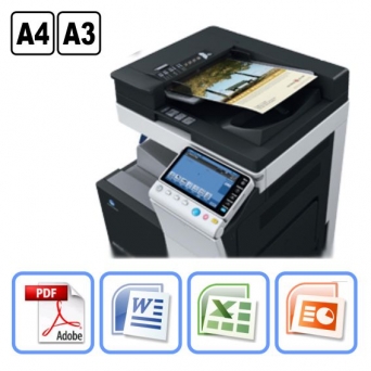 Печать А4 - А3 формата на плотной бумаге с покрытием