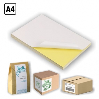Самоклеющаяся бумага. Печать формата А4
