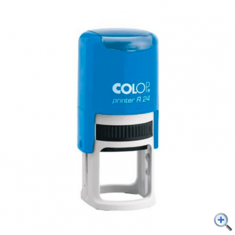 Оснастка для печатей d-24мм цвет оттиска синий COLOP PrinterR24 автоматическая синяя