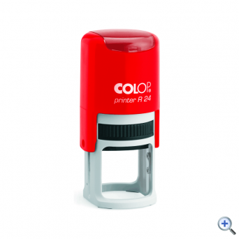 Оснастка для печатей d-24мм цвет оттиска синий COLOP PrinterR24 автоматическая красная
