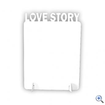12*16,5 см, рамка LOVE STORY, металл, под сублимационную печать